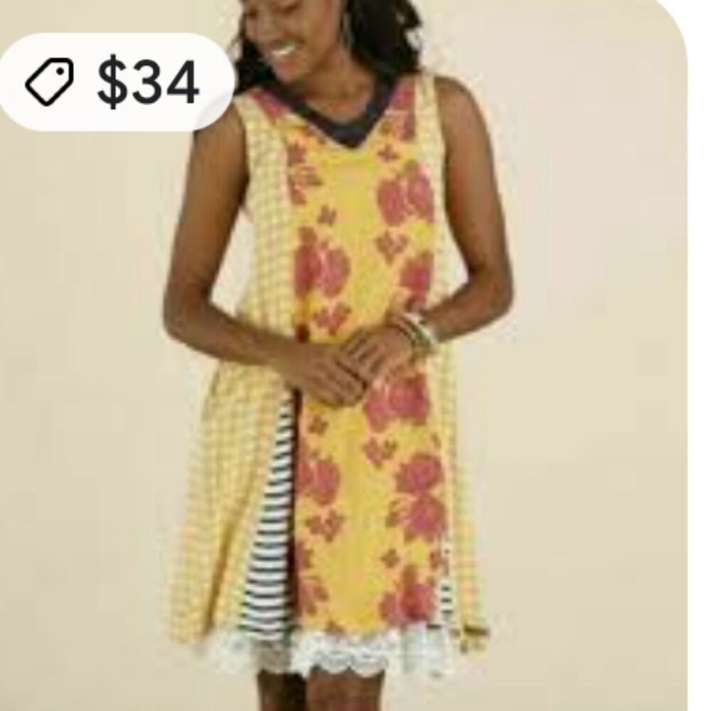 MATILDA JANE GOLDEN KEY FLORAL DRESS SIZE XS